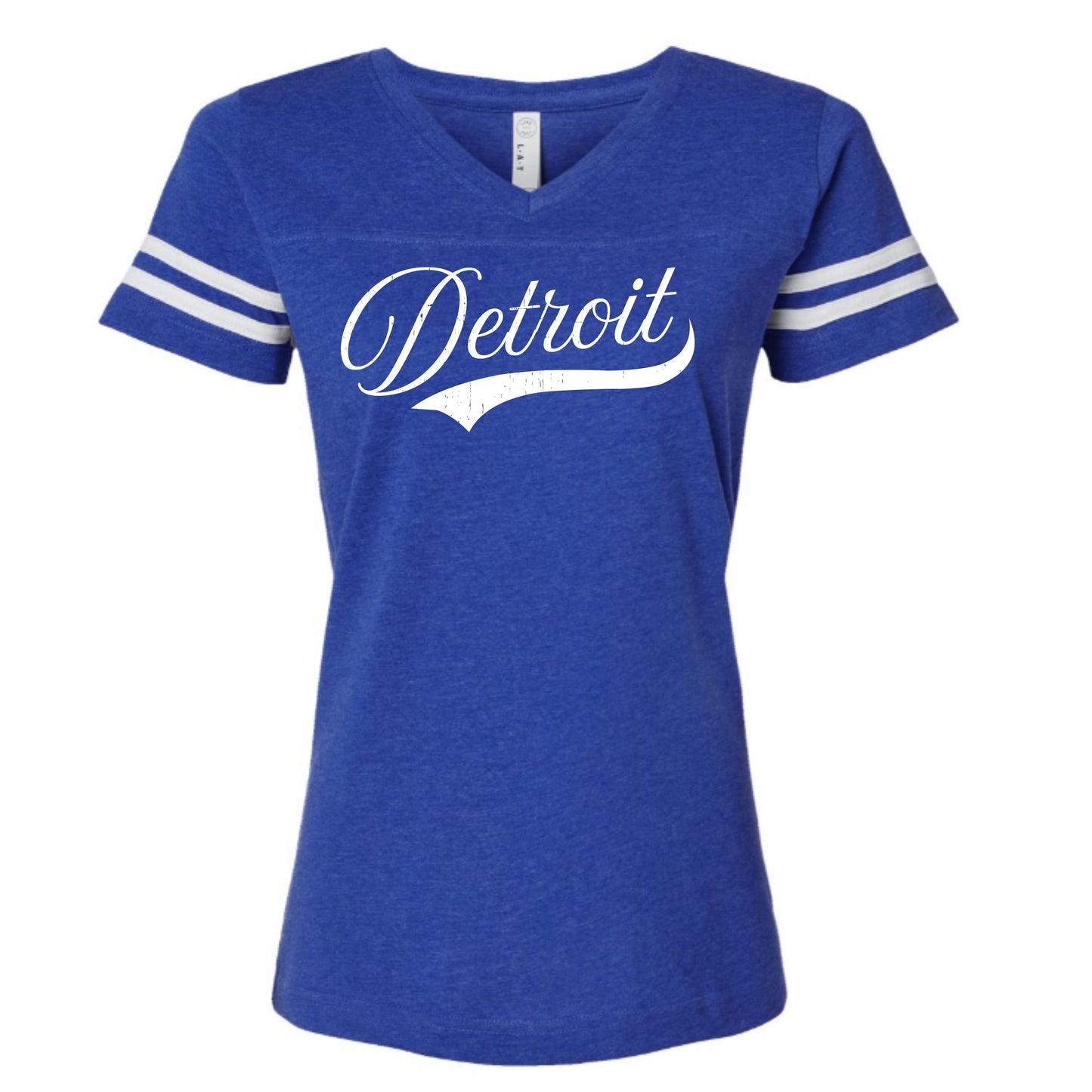 Detroit Women’s Football V-Neck Tee