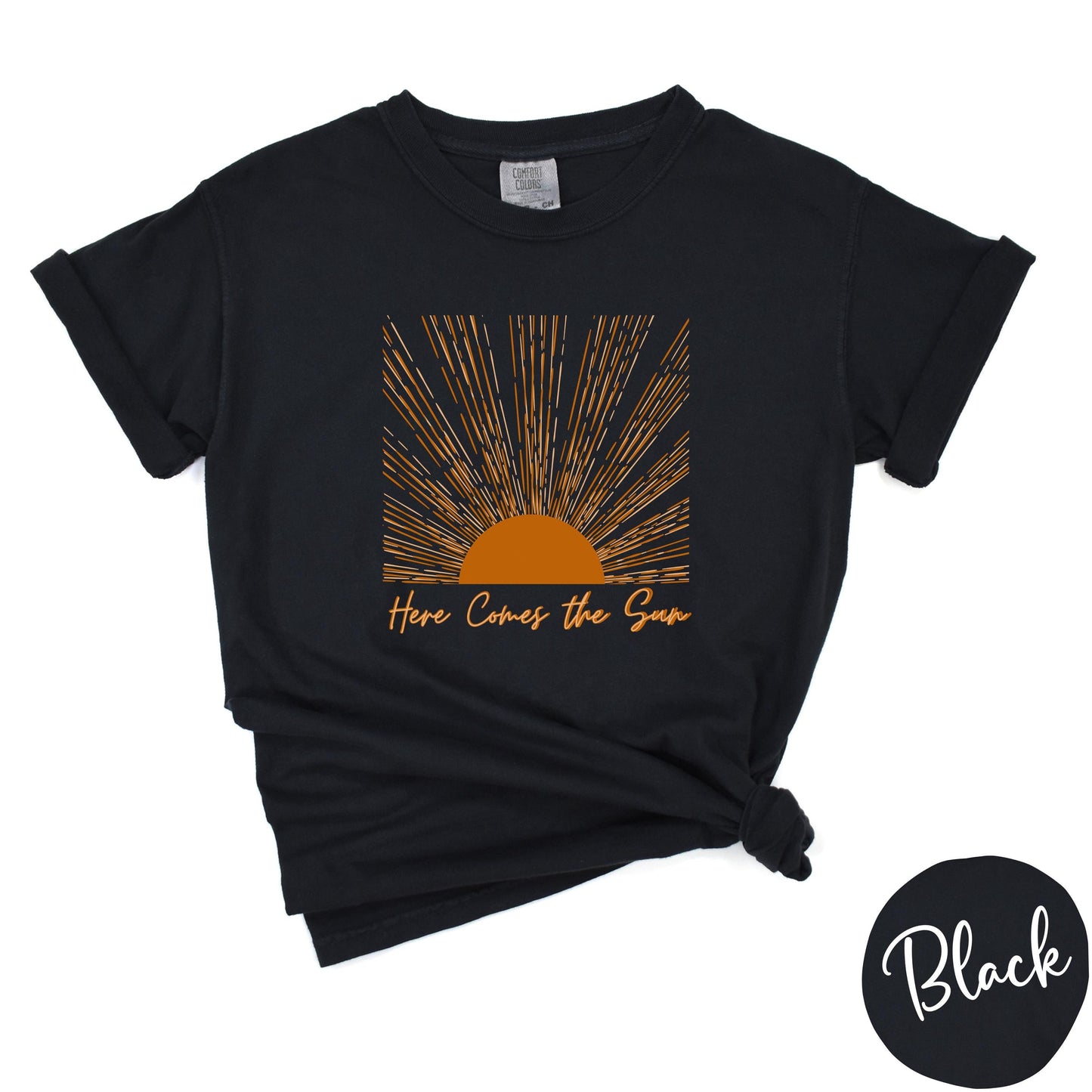 Here Comes the Sun Shirt, Retro Style T-Shirt, Hippie Tee, Vintage Inspired Shirt, Retro Sun Shirt, Summer Shirt, Chasing Sunshine, Summer