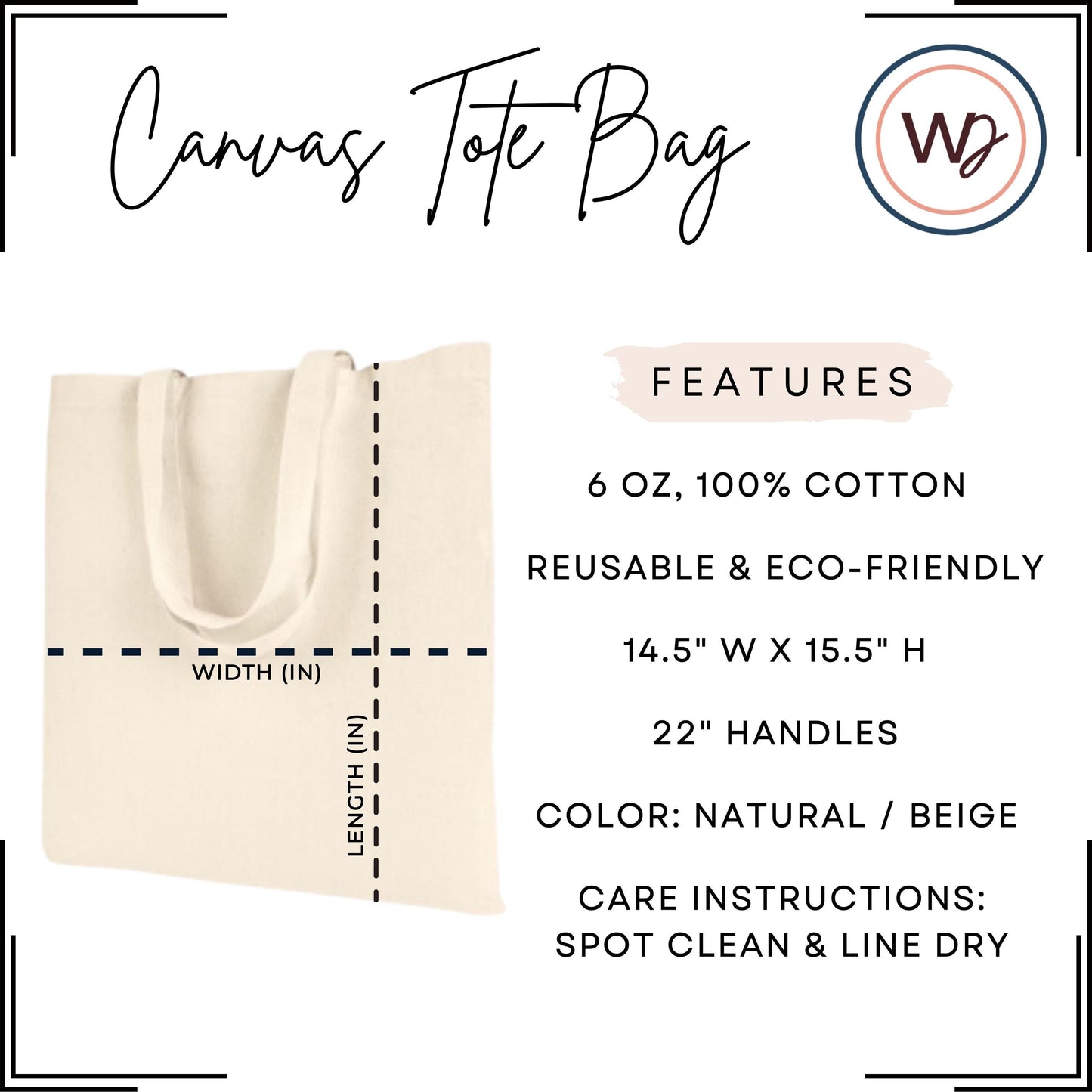 Dog Mom Canvas Tote Bag