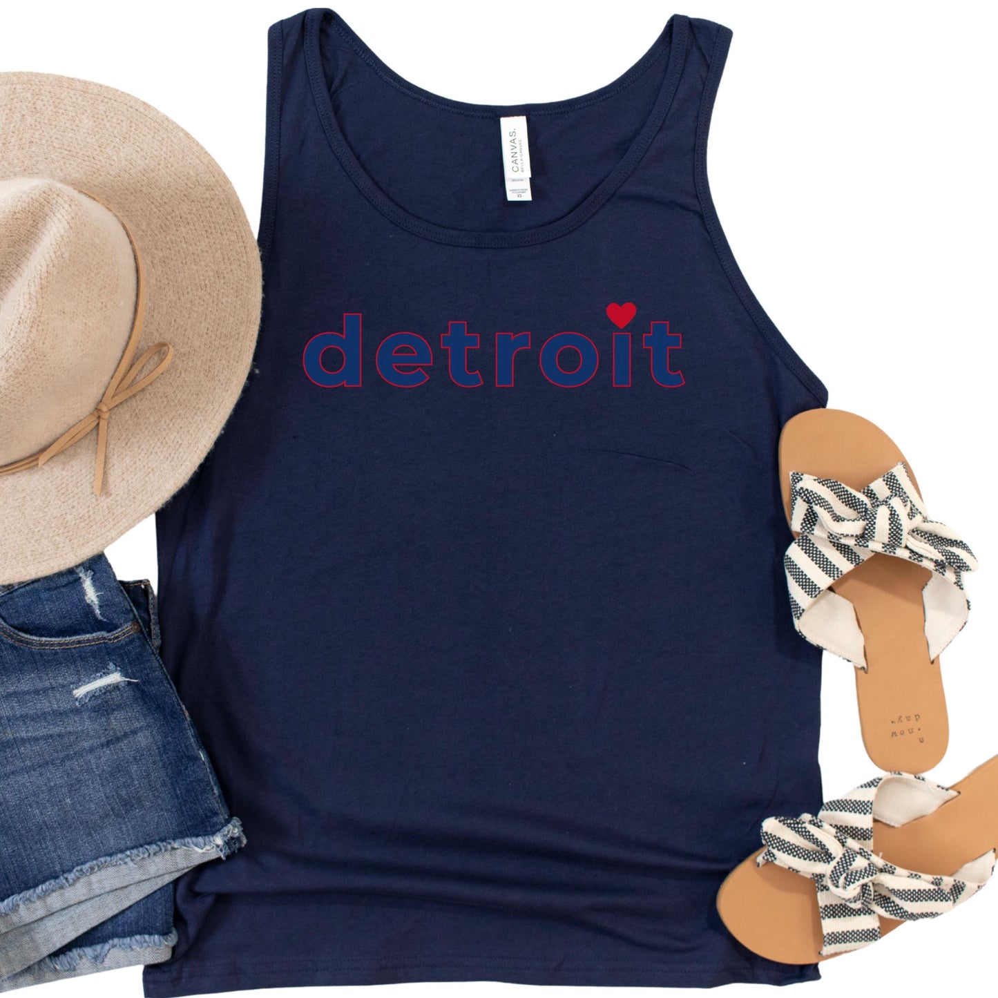 Detroit Tank Top | City Pride Sleeveless Tee | Soft Athletic Fit | Unisex Detroit Streetwear | Game Day Summer Shirt | Fan Apparel