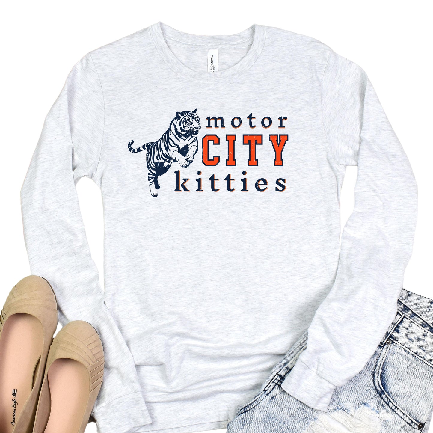 Motor City Kitties Long Sleeve Shirt