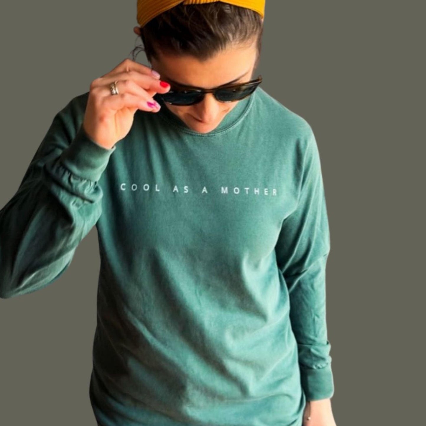 Cool As A Mother Long Sleeve T-Shirt | Soft Casual Mom Life Tee | Funny Unisex Graphic Tee | Everyday Mom Shirt | Trendy Mother's Day Gift