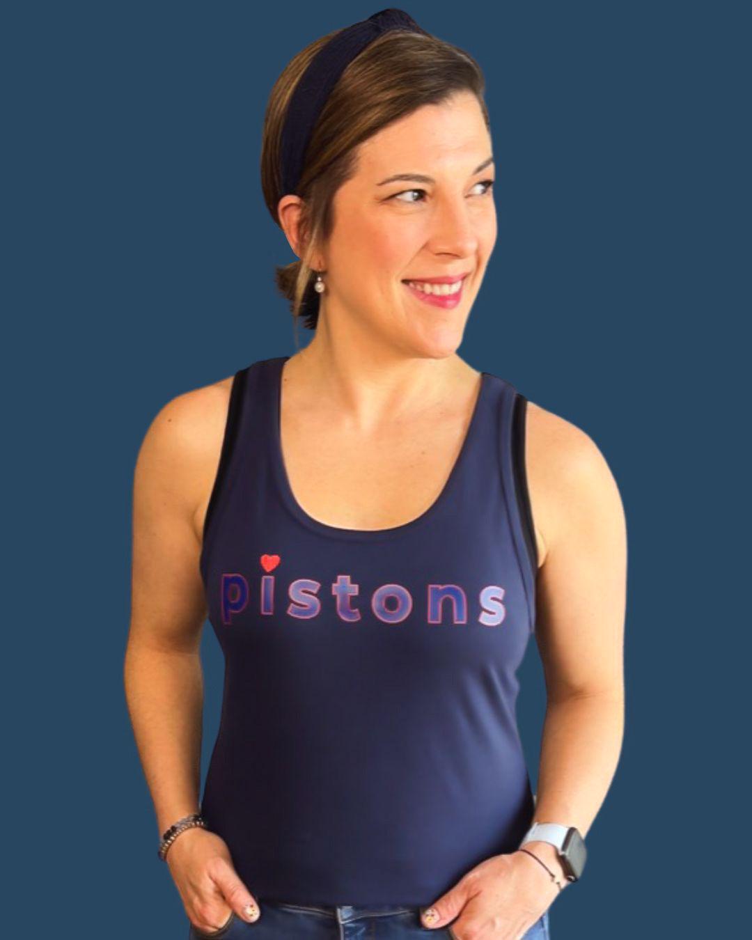 Pistons Tank Top | Detroit Basketball Inspired Tank | Sleeveless Game Day Shirt | Soft & Lightweight Athletic Tank | Detroit Fan Streetwear