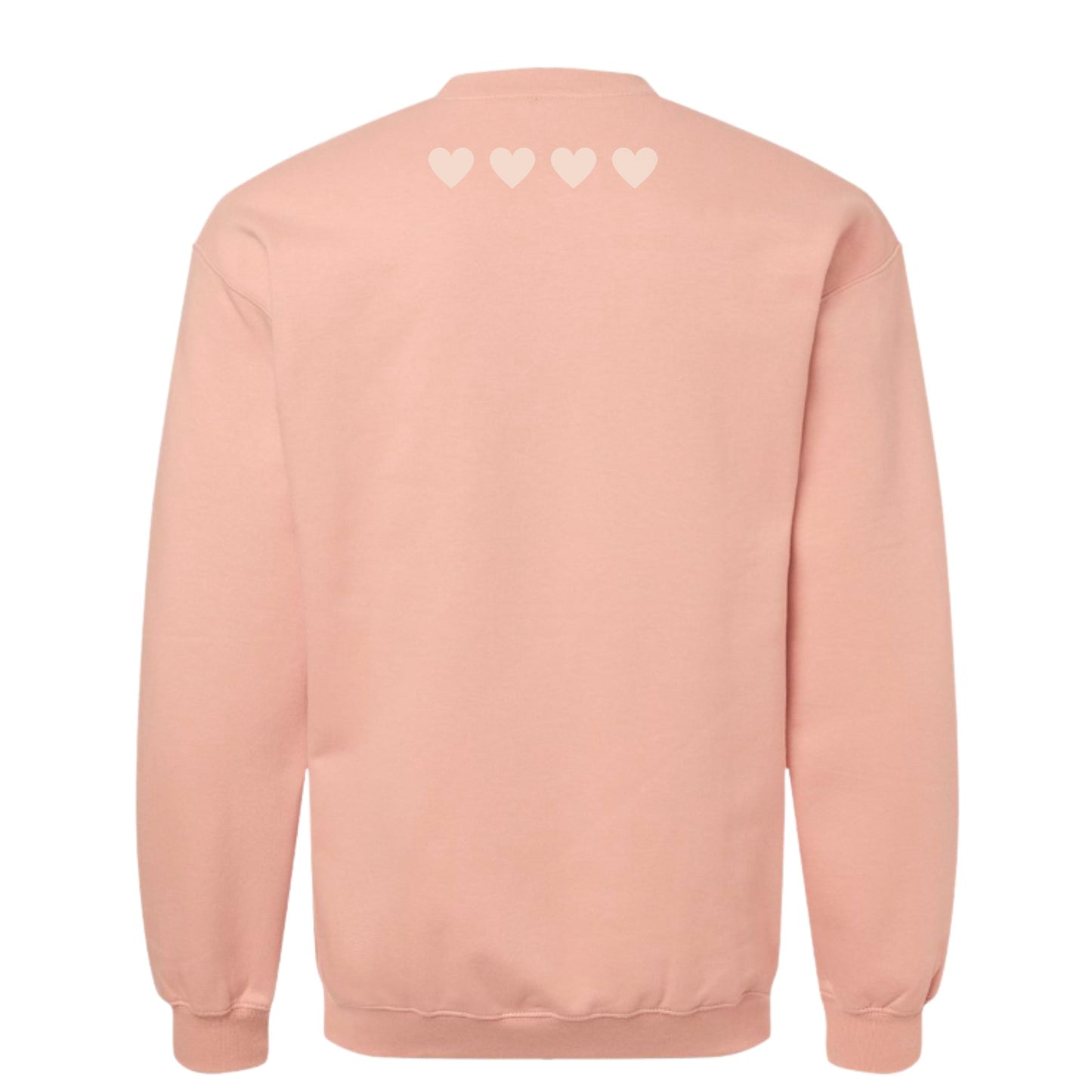 Grandma Tone-on-Tone Sweatshirt with Grandkids' Hearts | Custom Grandma Crewneck | Cozy Minimal Family Pullover | Personalized Gift