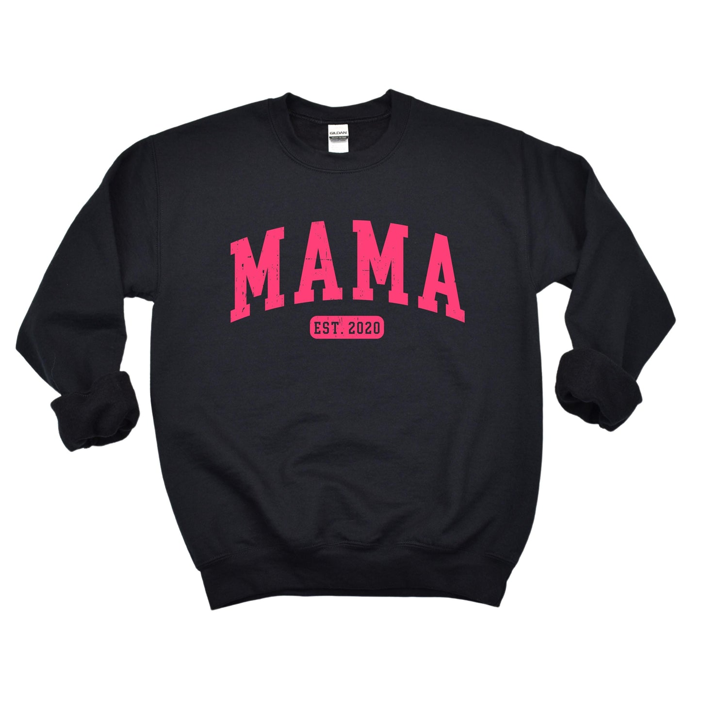 Mama Sweatshirt with Custom Established Year | Vintage Grunge Style Crewneck | Soft Unisex Fit | Bold Mom Life Shirt | Personalized Gift