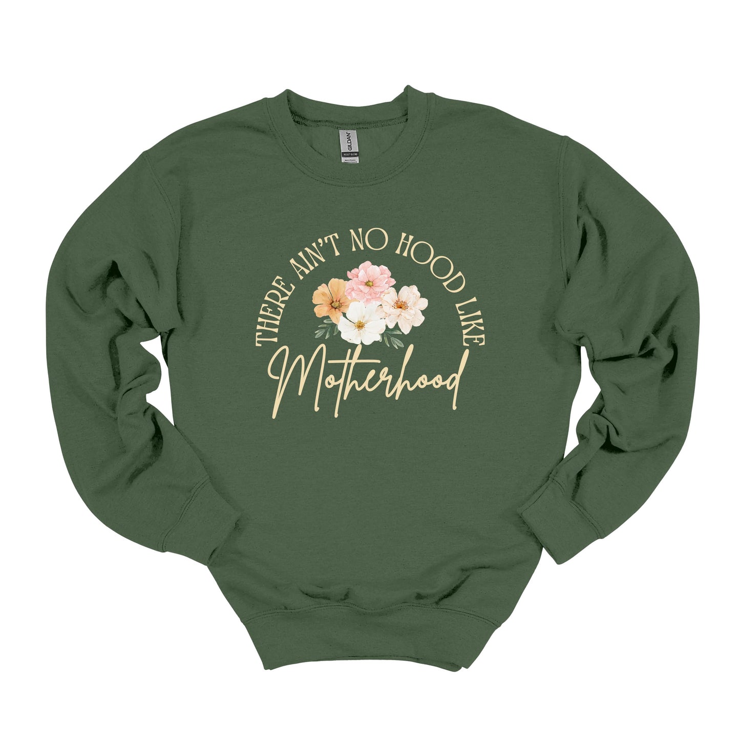 There Ain't No Hood Like Motherhood Sweatshirt | Funny Mom Life Sweater | Soft Casual Unisex Fit | Everyday Mom Shirt | Mother's Day Gift
