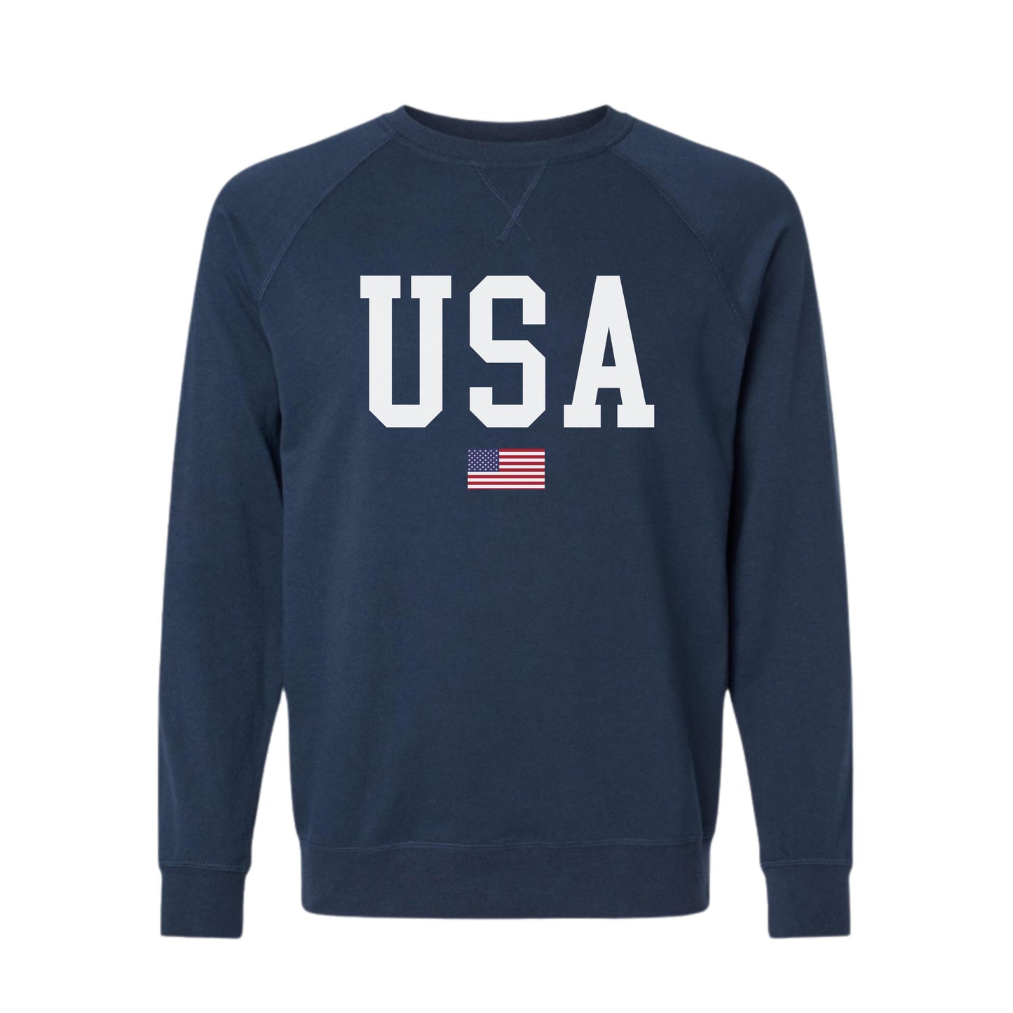 USA Flag Lightweight Pullover Sweater