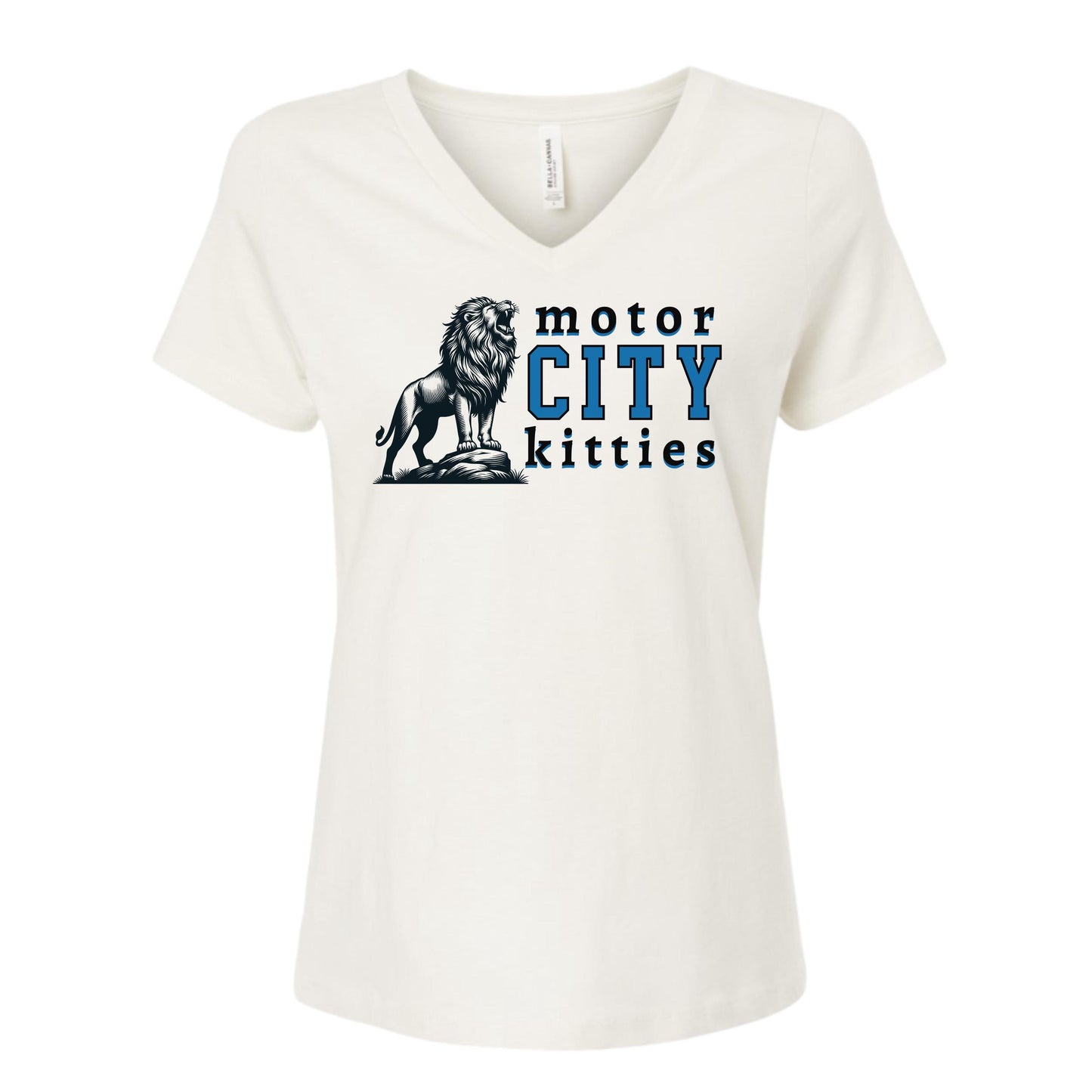 Motor City Kitties V-Neck Tee