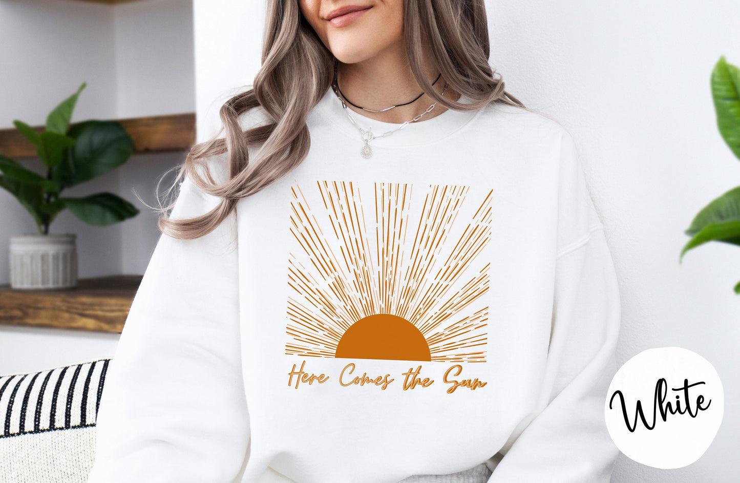 Here Comes the Sun Sweatshirt, Retro Style Shirt, Hippie Shirt, Vintage Inspired Shirt, Retro Sun Shirt, Summer Shirt, Chasing Sunshine