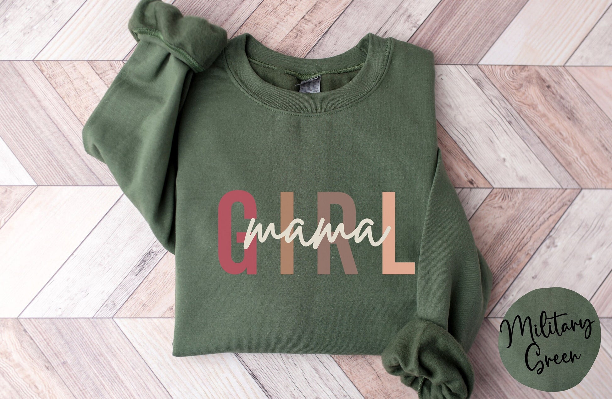 Girl Mama Sweatshirt, Pregnancy Reveal Shirt, Mother's Day Shirt, Gift for New Mom, Mother's Day Gift, Baby Shower gift, Girl Mom Gift