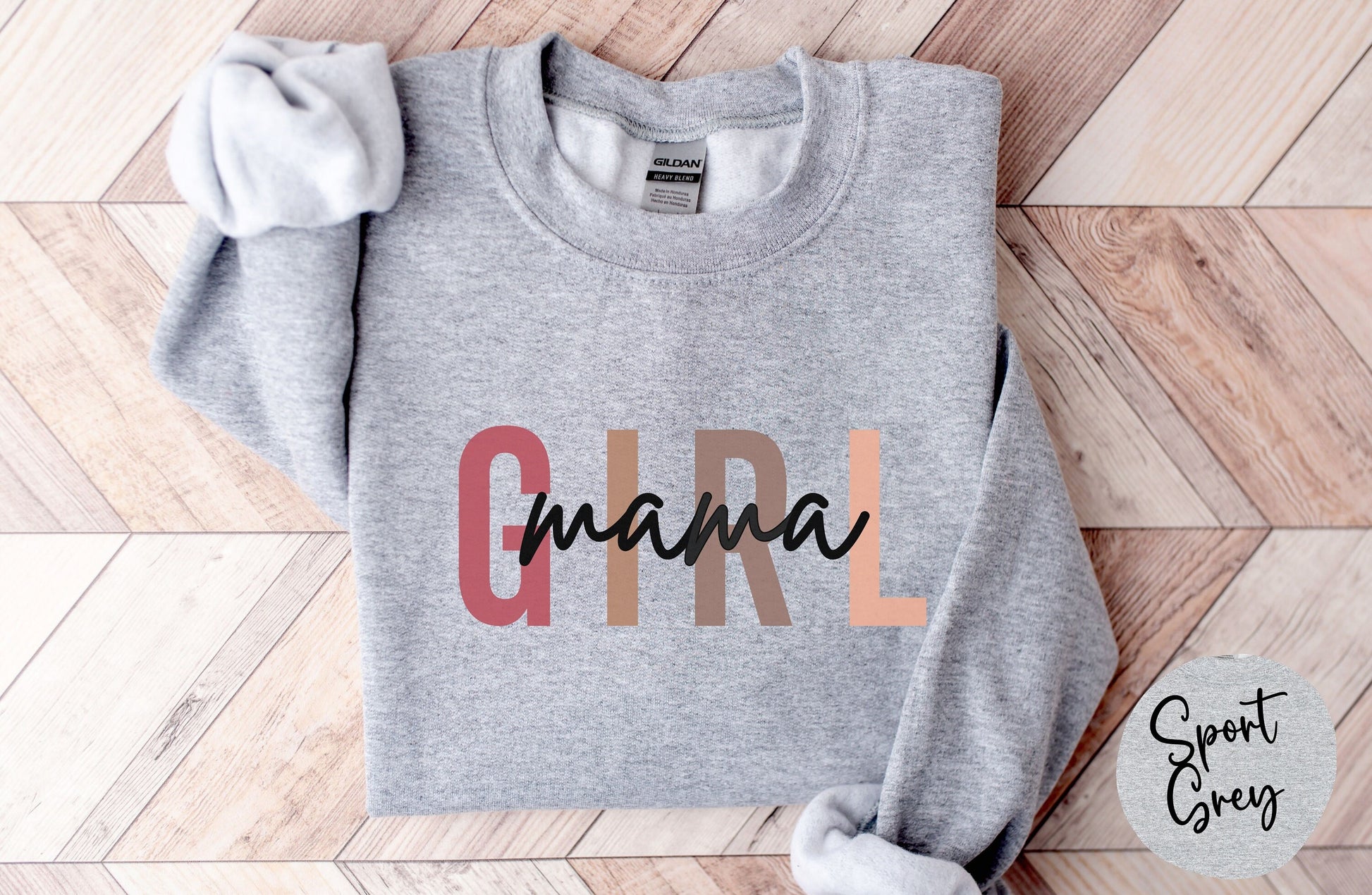 Girl Mama Sweatshirt, Pregnancy Reveal Shirt, Mother's Day Shirt, Gift for New Mom, Mother's Day Gift, Baby Shower gift, Girl Mom Gift