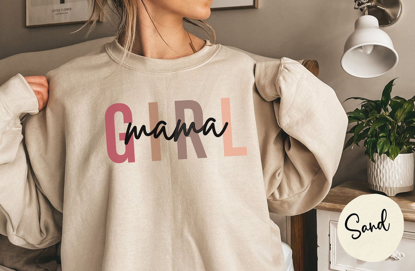 Girl Mama Sweatshirt, Pregnancy Reveal Shirt, Mother's Day Shirt, Gift for New Mom, Mother's Day Gift, Baby Shower gift, Girl Mom Gift