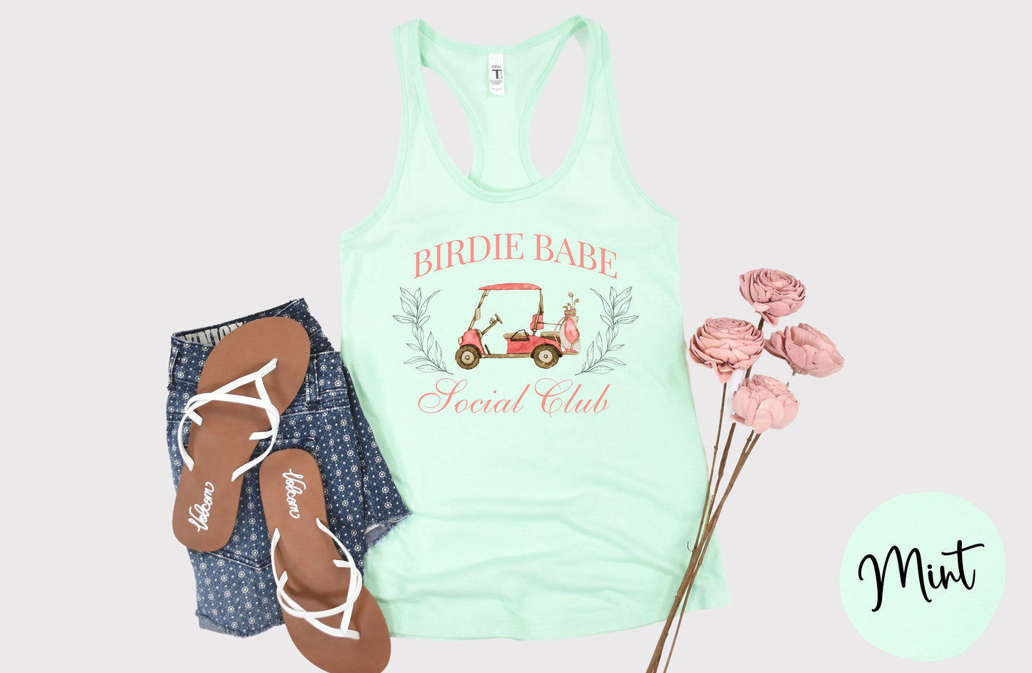 Women's Birdie Babe Social Club Tank Top | Women's Golf Shirt | Trendy Golf Shirt | Girls Golf Trip | Women's Golf League | Social Club Tank