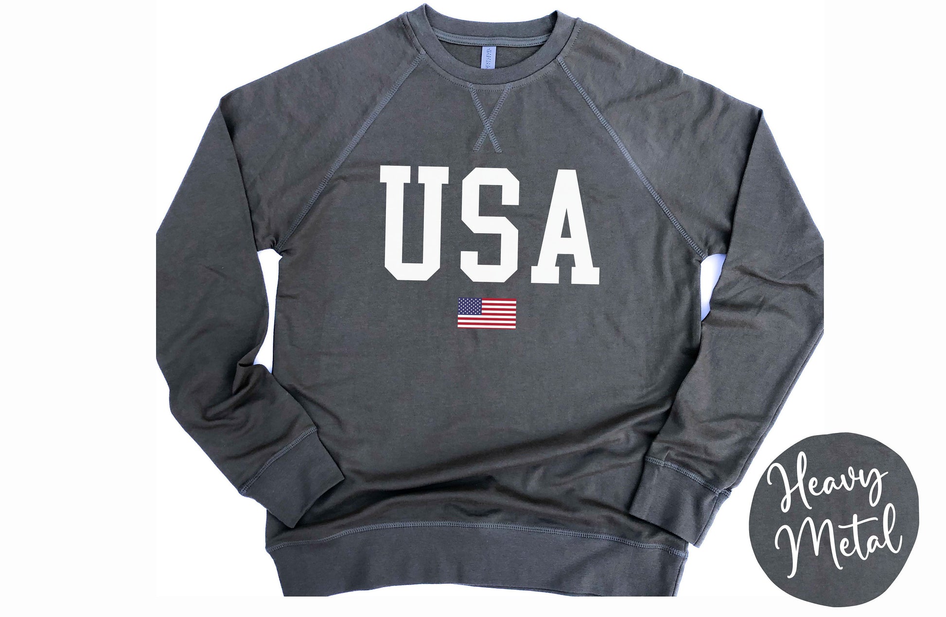 USA Flag Lightweight Pullover Sweater