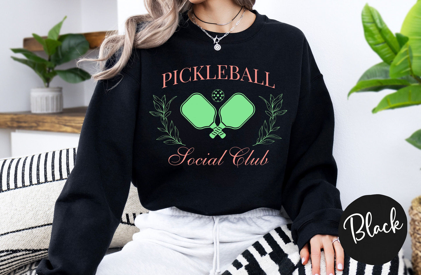 Women's Pickleball Social Club Sweatshirt | Womens Pickleball Shirt | Trendy Pickleball Shirt | Women's Pickleball League | Pickleball Shirt