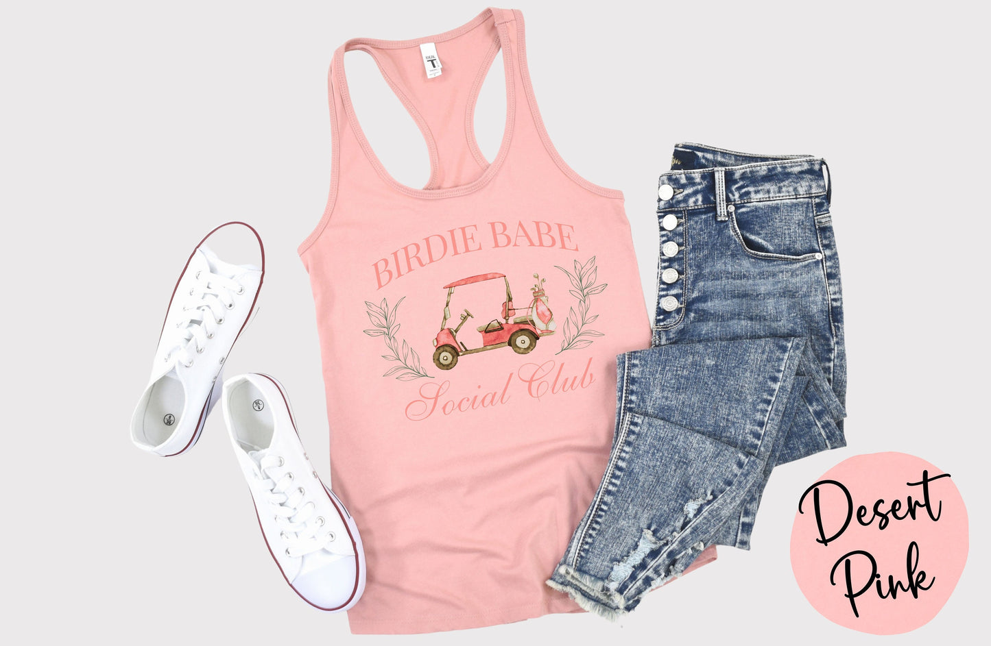 Women's Birdie Babe Social Club Tank Top | Women's Golf Shirt | Trendy Golf Shirt | Girls Golf Trip | Women's Golf League | Social Club Tank