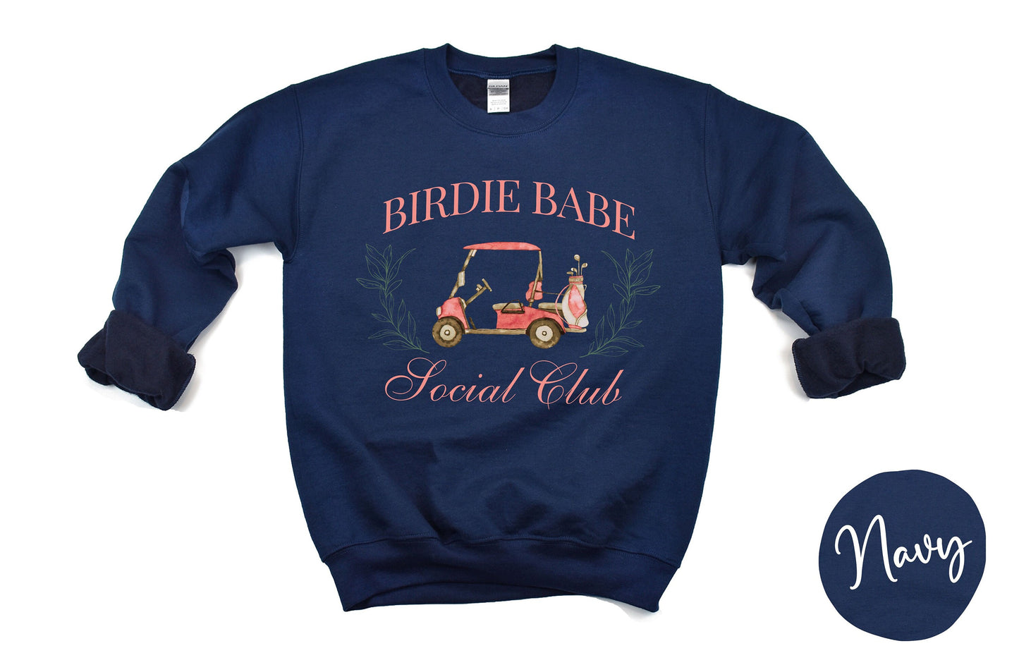 Womens Birdie Babe Social Club Sweatshirt | Womens Golf Shirt | Girl Golf Trip | Womens Golf League | Golf Shirt For Her | Trendy Golf Shirt