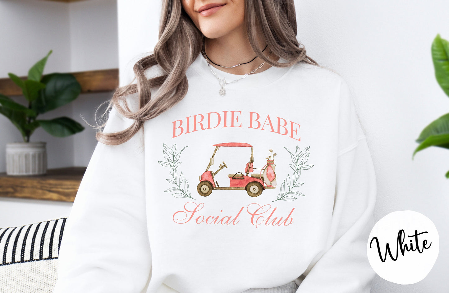 Womens Birdie Babe Social Club Sweatshirt | Womens Golf Shirt | Girl Golf Trip | Womens Golf League | Golf Shirt For Her | Trendy Golf Shirt