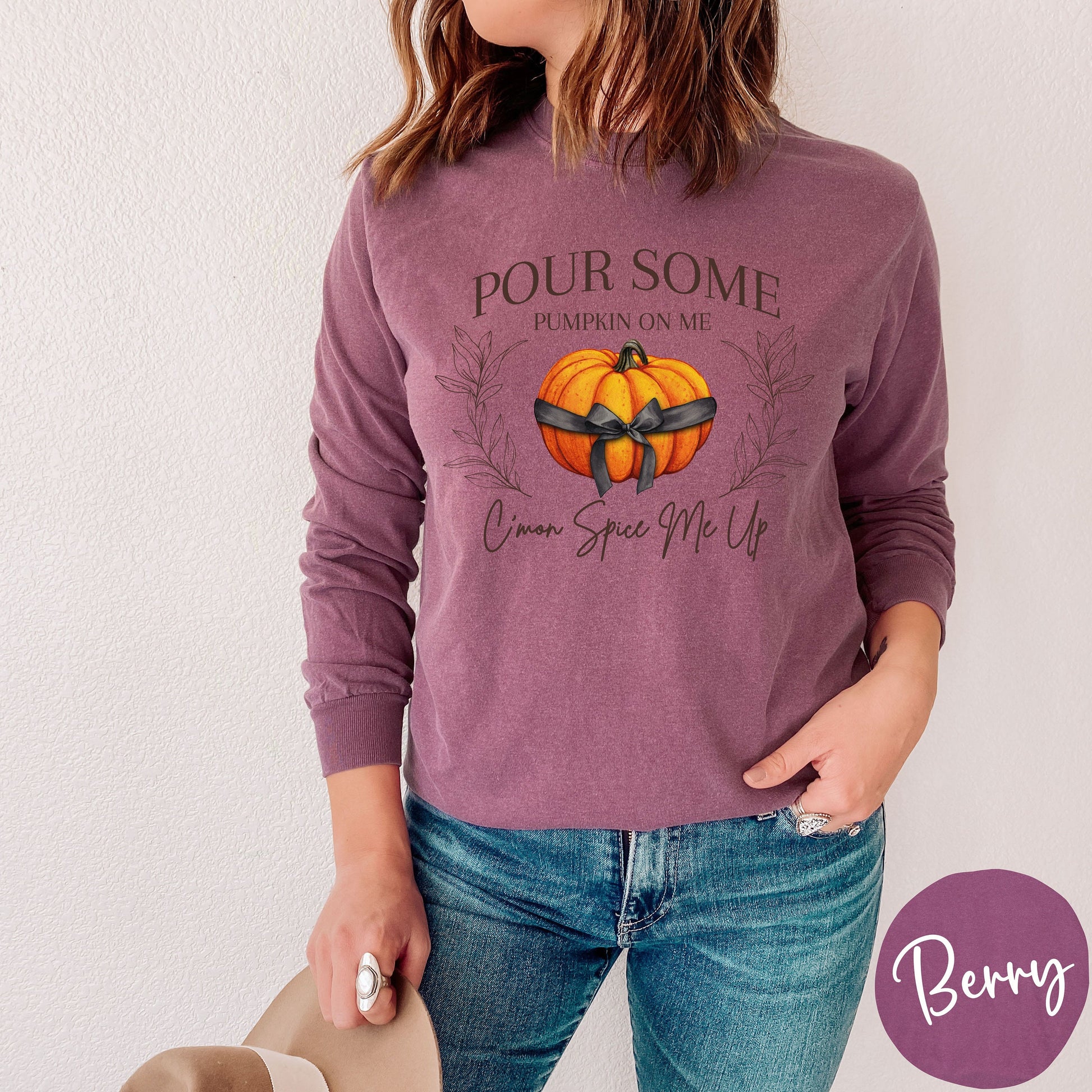 Funny Pumpkin Spice Unisex Long Sleeve T-Shirt