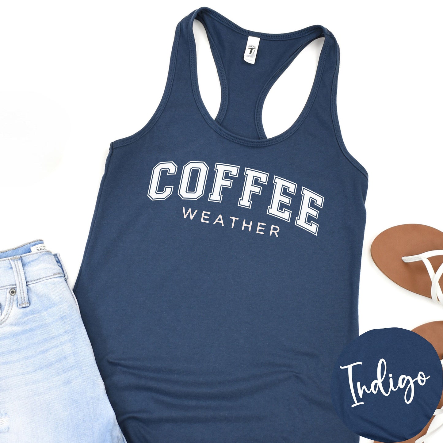 Coffee Weather Racerback Tank