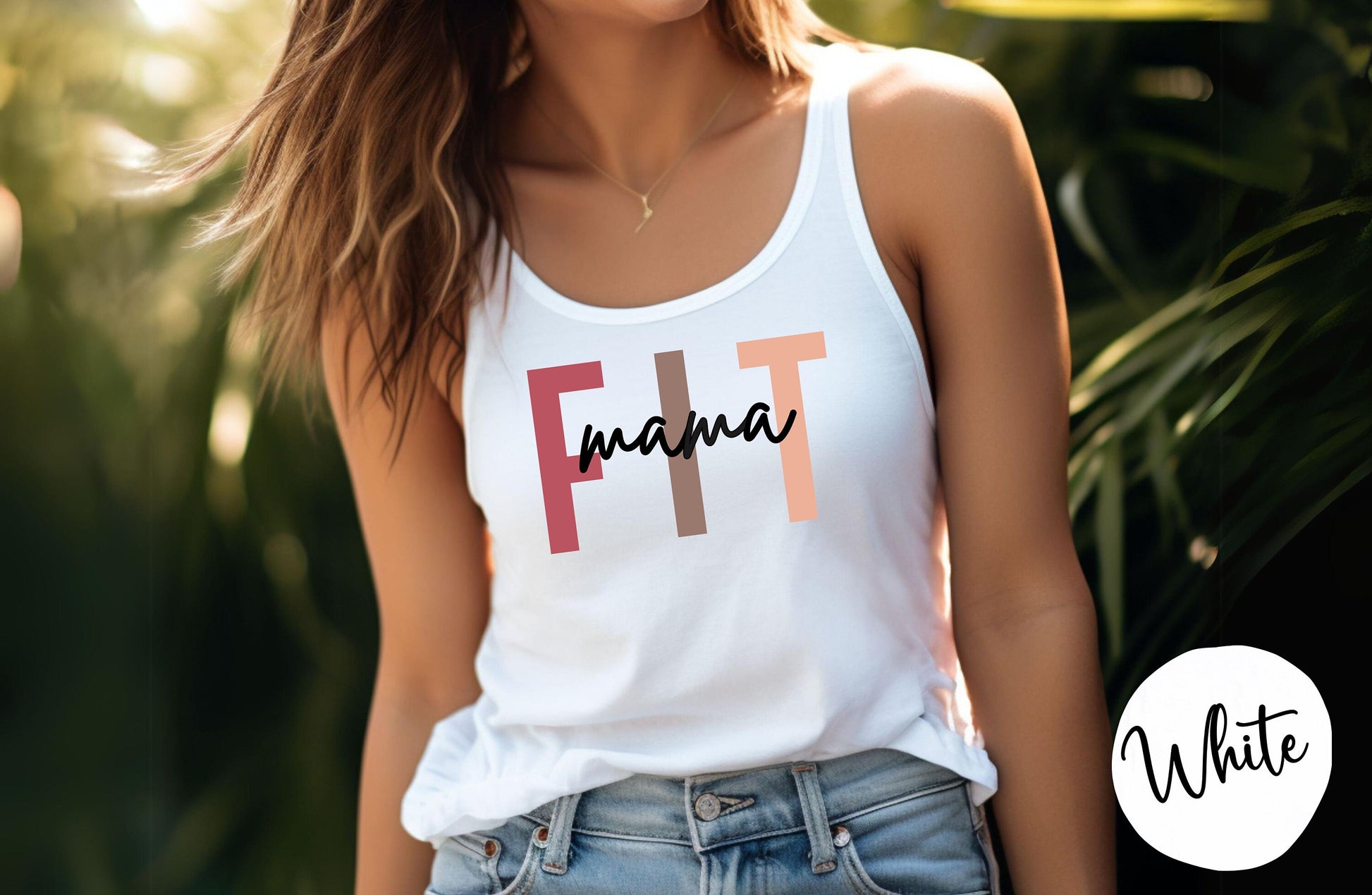 Fit Mama Racerback Tank Top | Fitness Shirt for Women | Fitness Shirt | Women's Fitness | Gym Shirt | Gym Shirt for Her | Mom Workout Shirt