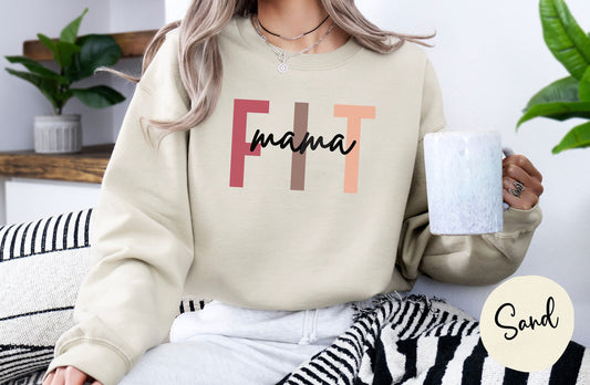 Fit Mama Sweatshirt | Fitness Shirt for Women | Fitness Shirt | Women's Fitness | Gym Shirt | Gym Shirt for Her | Workout Shirt for Mom