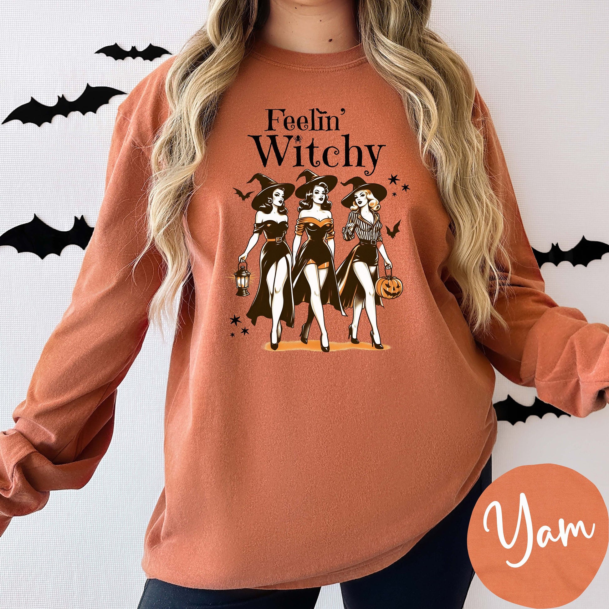 Feelin Witchy Unisex Long Sleeve T-Shirt