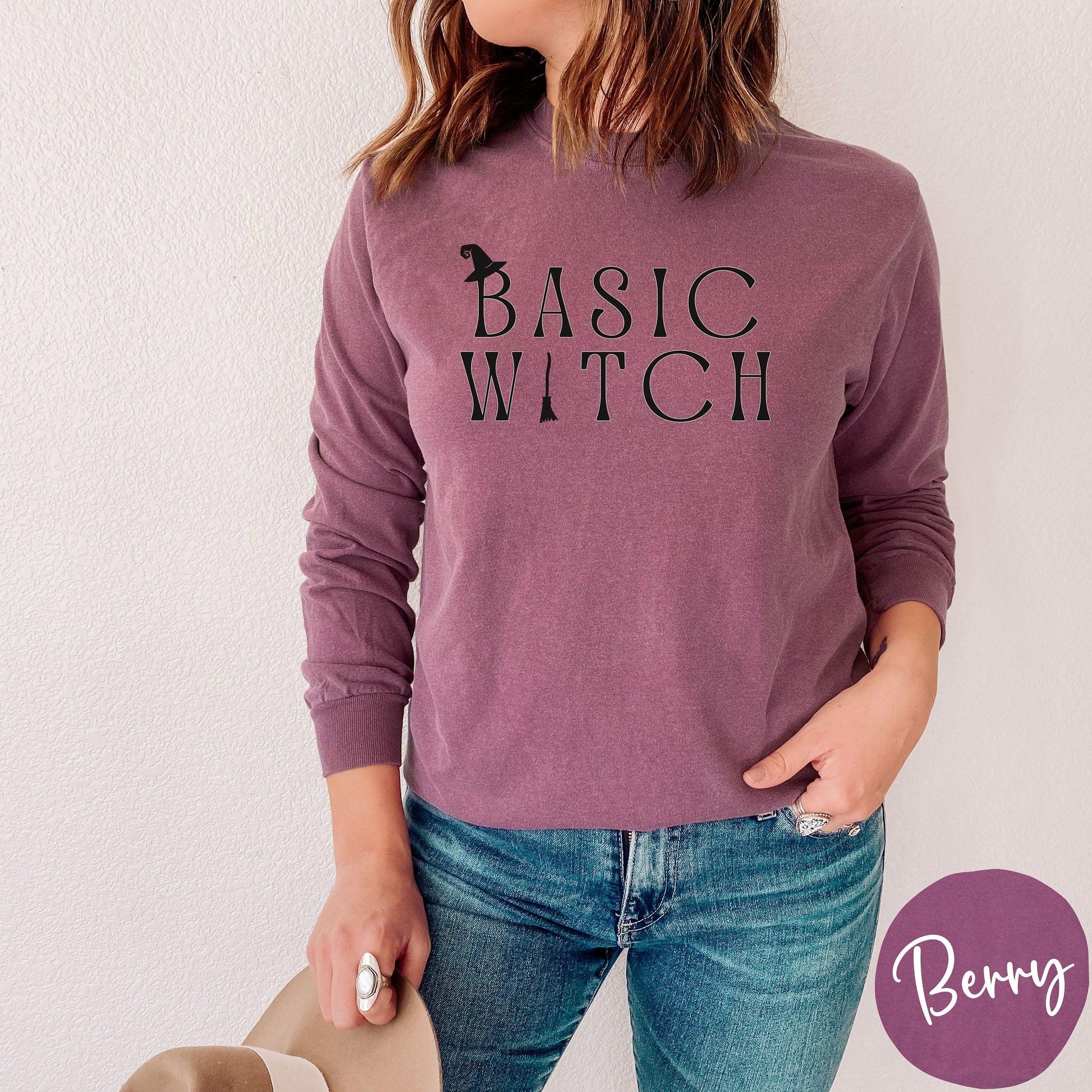 Basic Witch Racerback Long Sleeve T-Shirt