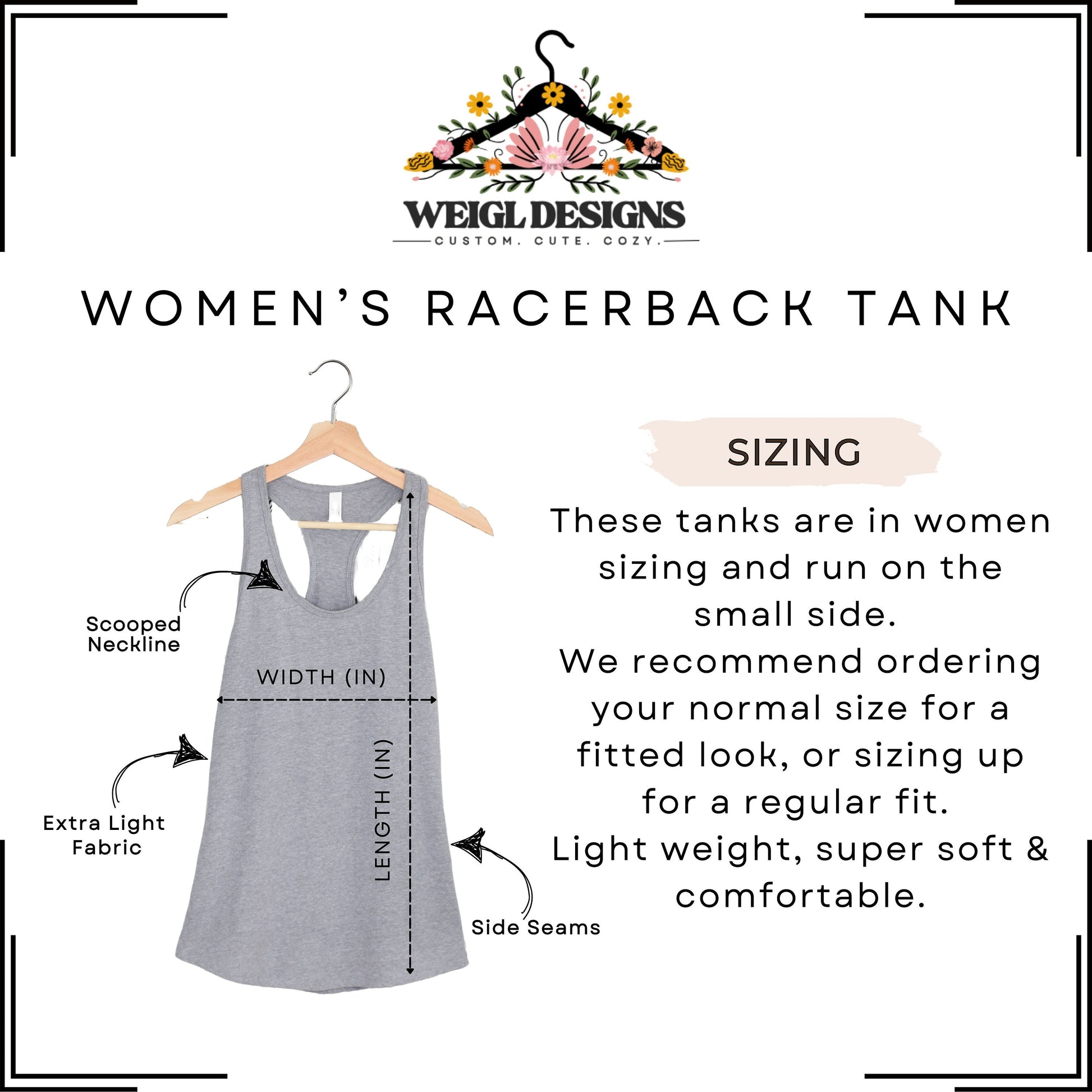 Coffee Weather Racerback Tank