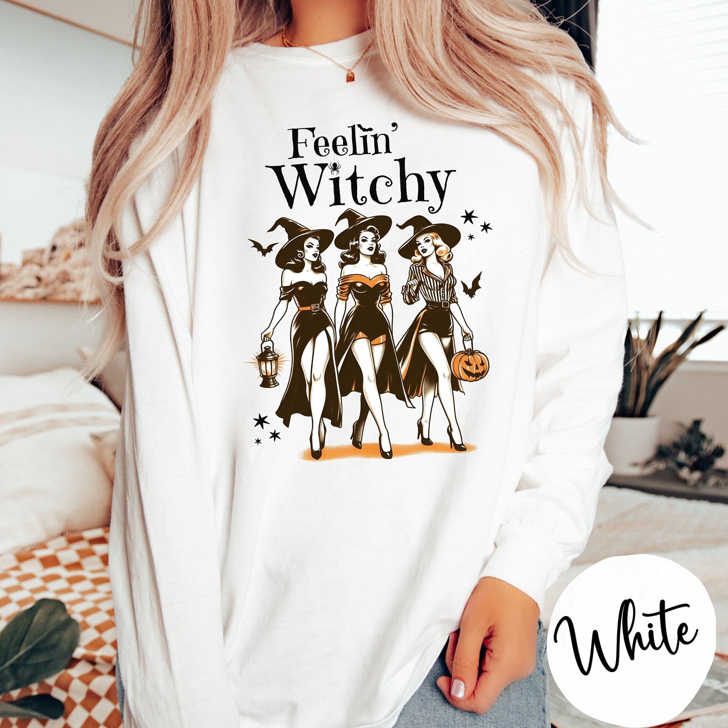 Feelin Witchy Unisex Long Sleeve T-Shirt