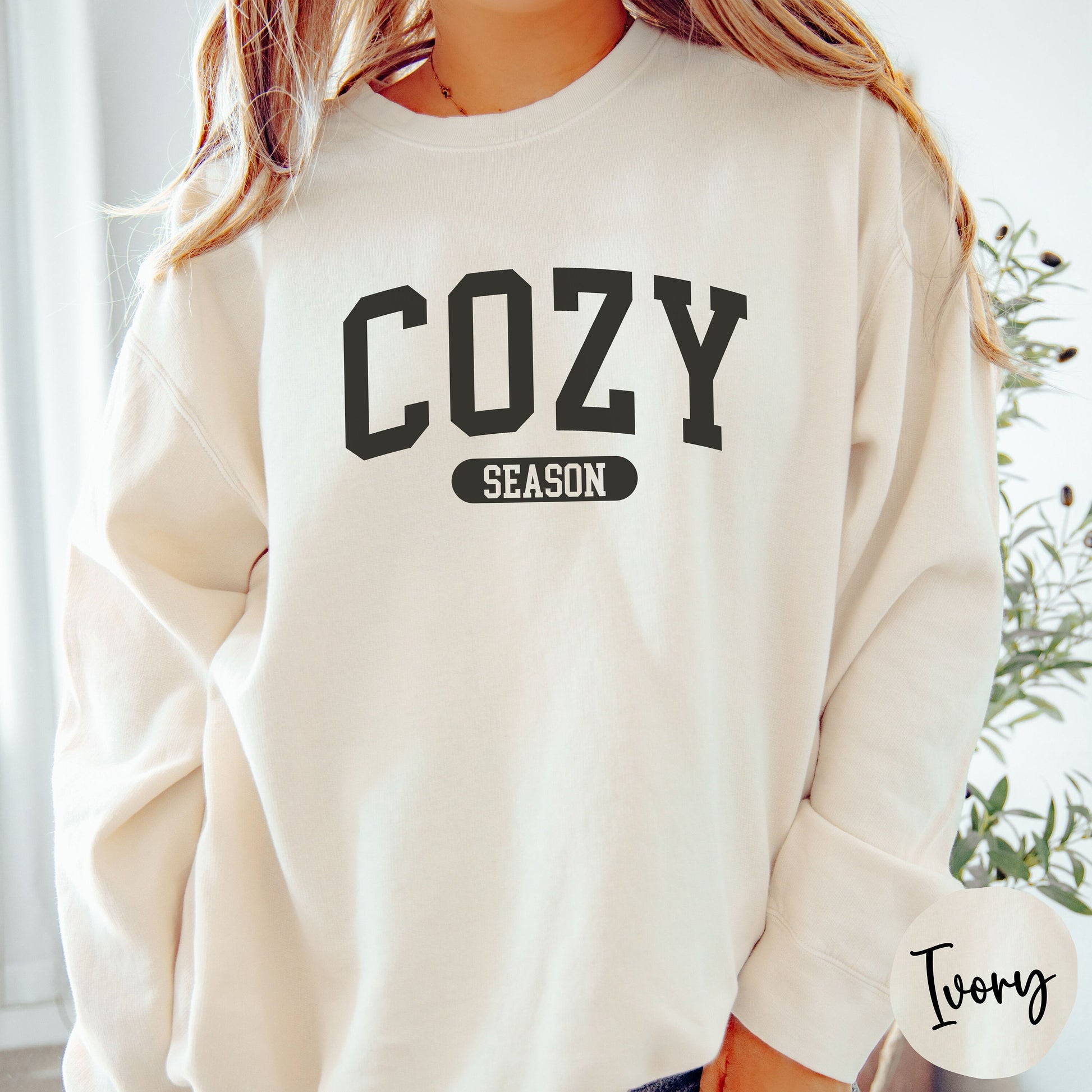 Cozy Season Lightweight Fleece Sweatshirt | Fall Shirt Women | Autumn Shirt | Thanksgiving Shirt | Fall Shirt | Cozy Shirt | Cute Fall Shirt