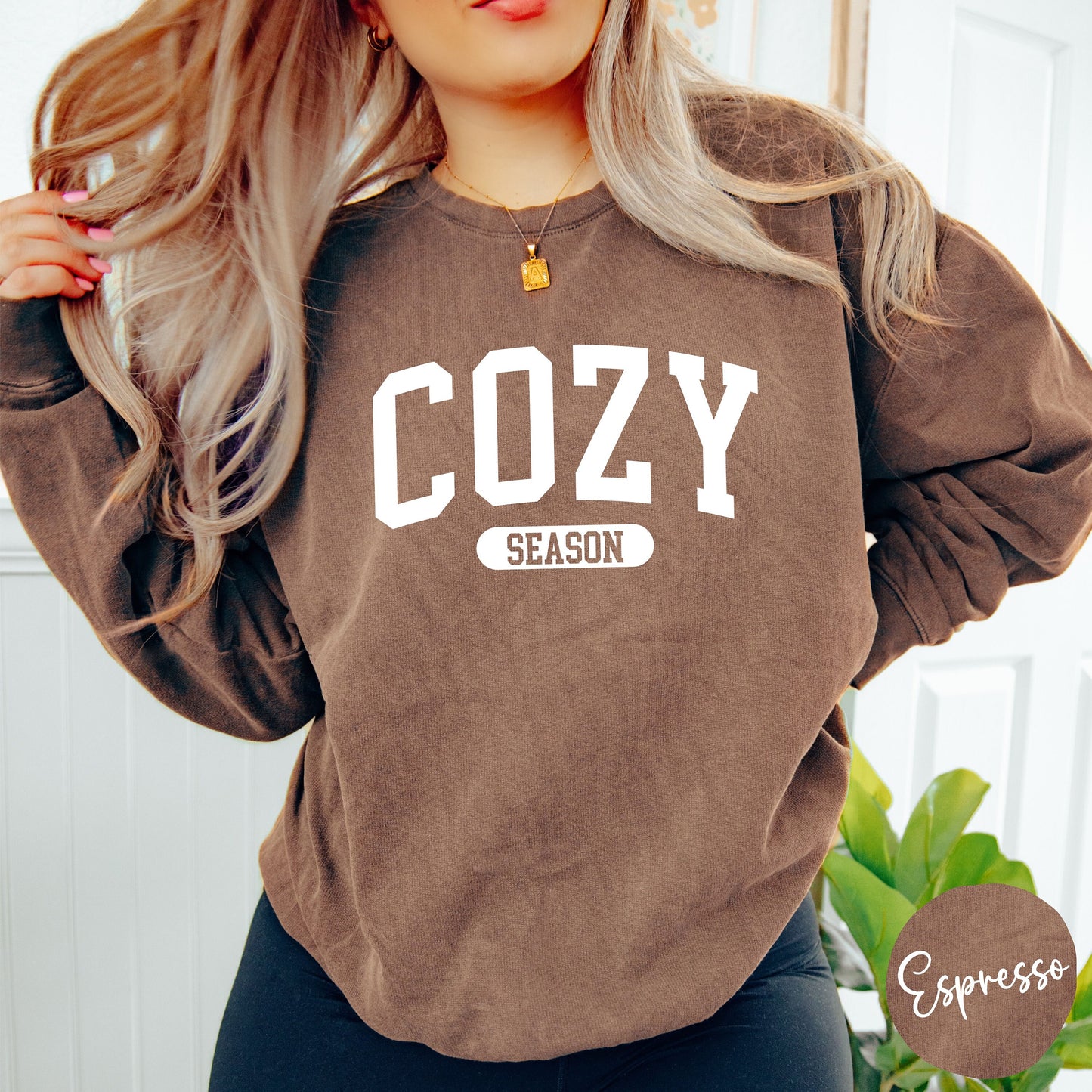 Cozy Season Lightweight Fleece Sweatshirt | Fall Shirt Women | Autumn Shirt | Thanksgiving Shirt | Fall Shirt | Cozy Shirt | Cute Fall Shirt