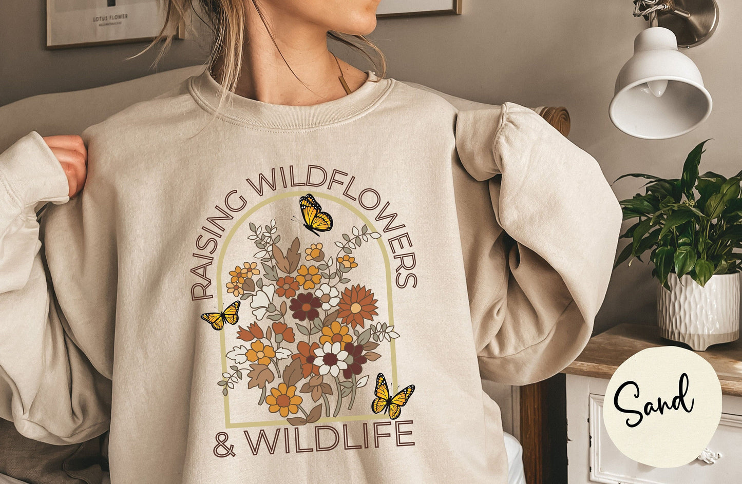 Raising Wildflowers & Wildlife Mid-Weight Sweatshirt