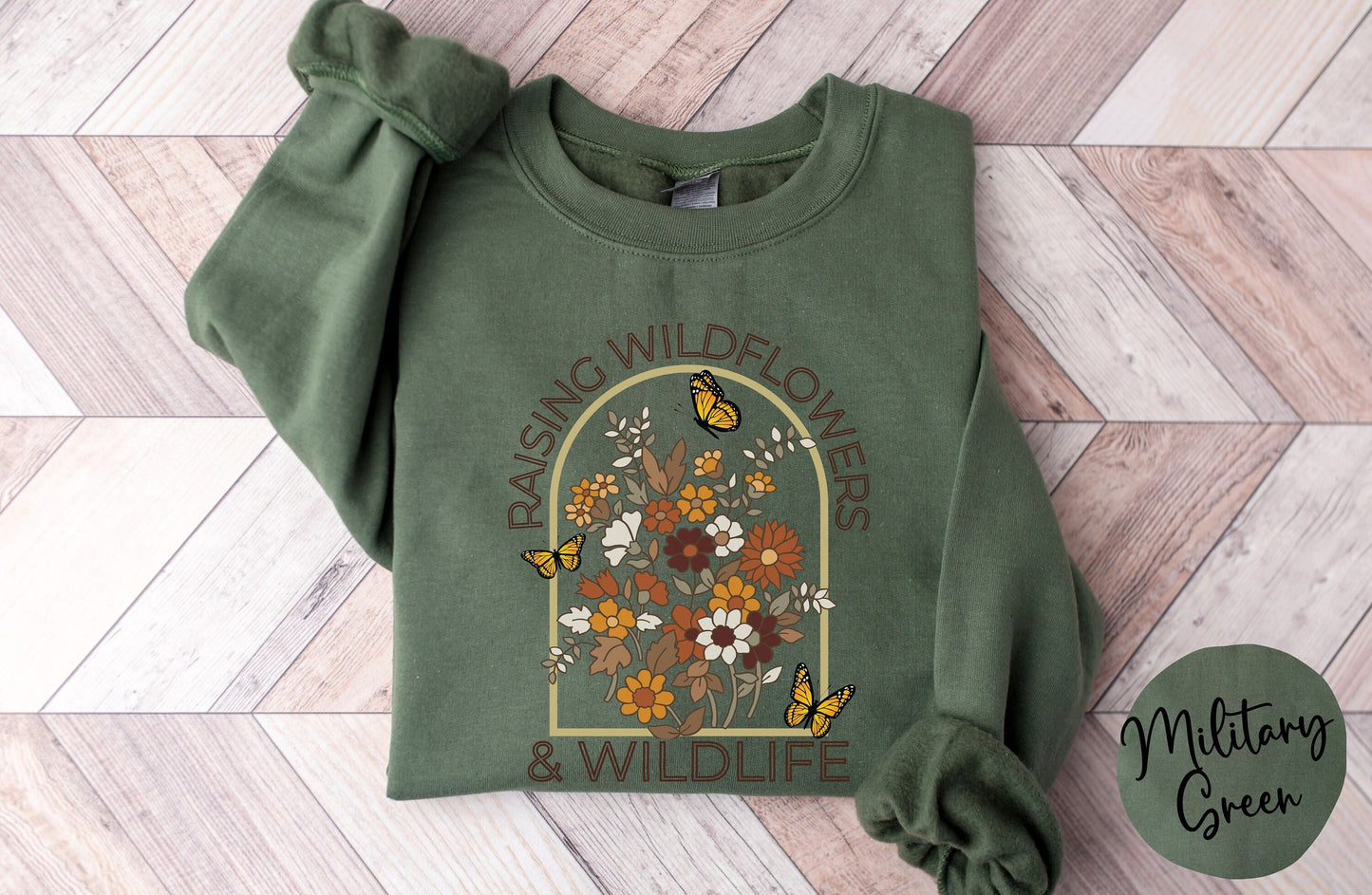 Raising Wildflowers & Wildlife Mid-Weight Sweatshirt