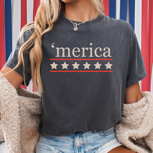 Merica Vintage Distressed T-Shirt
