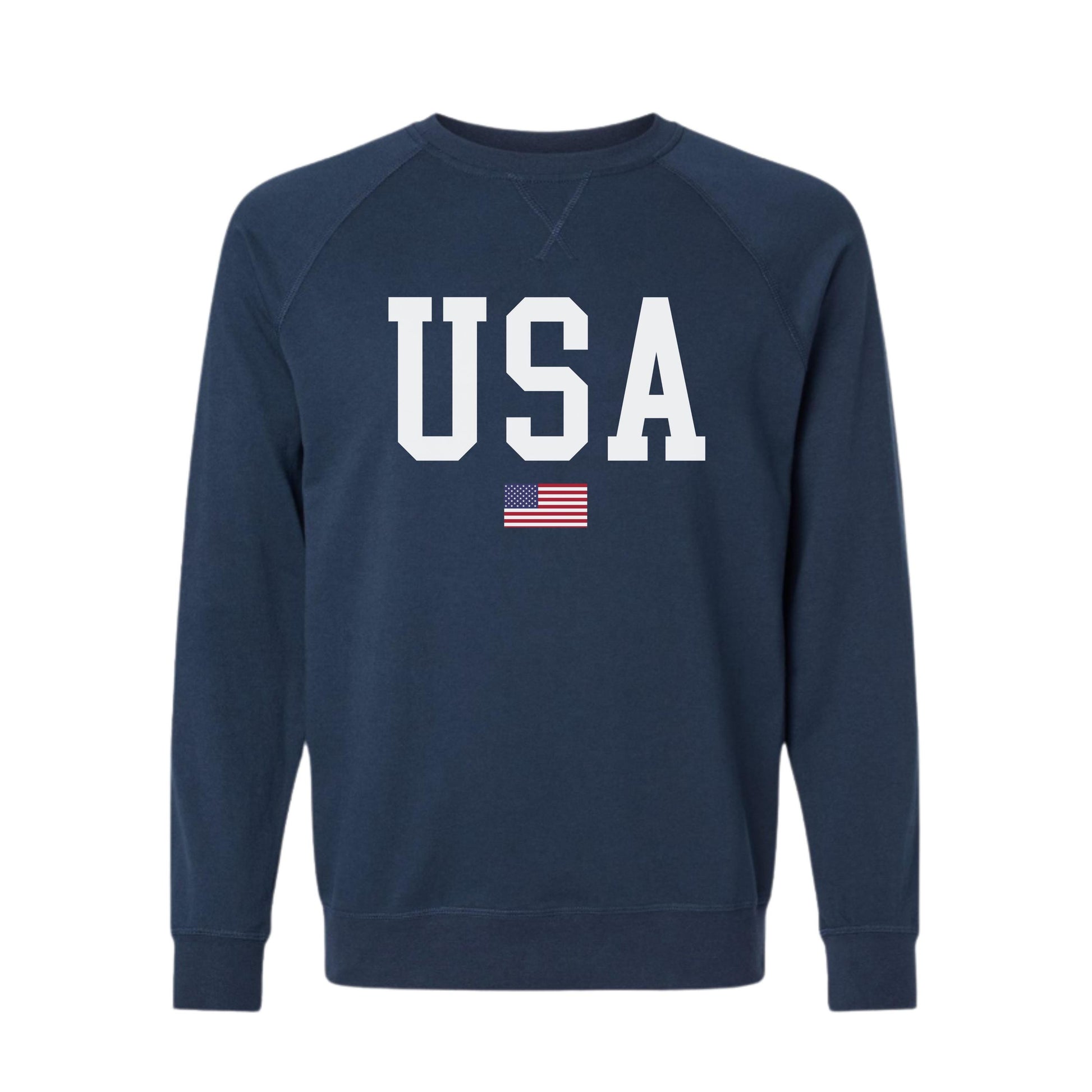 USA Flag Lightweight Pullover Sweater