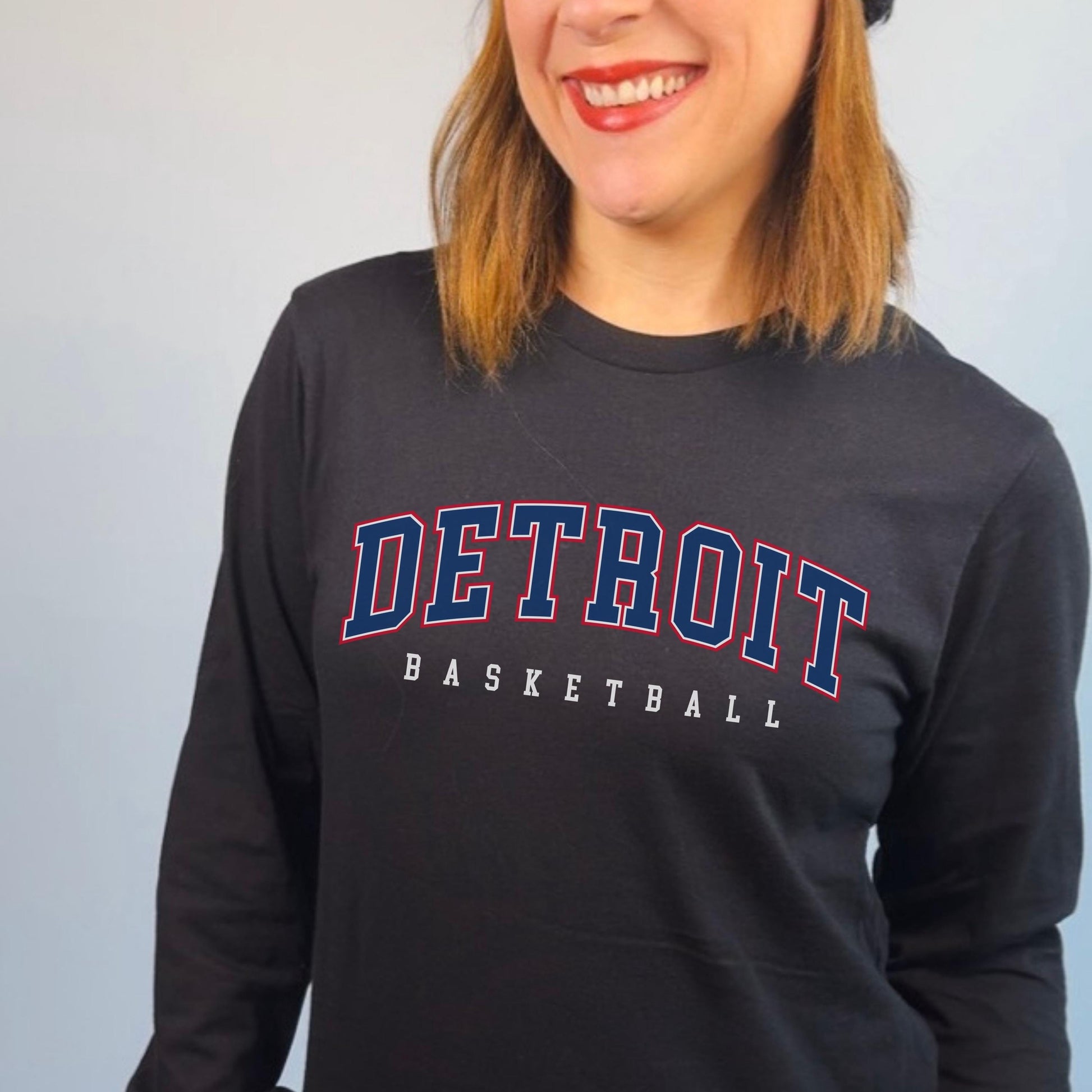 Detroit Basketball Long Sleeve Shirt