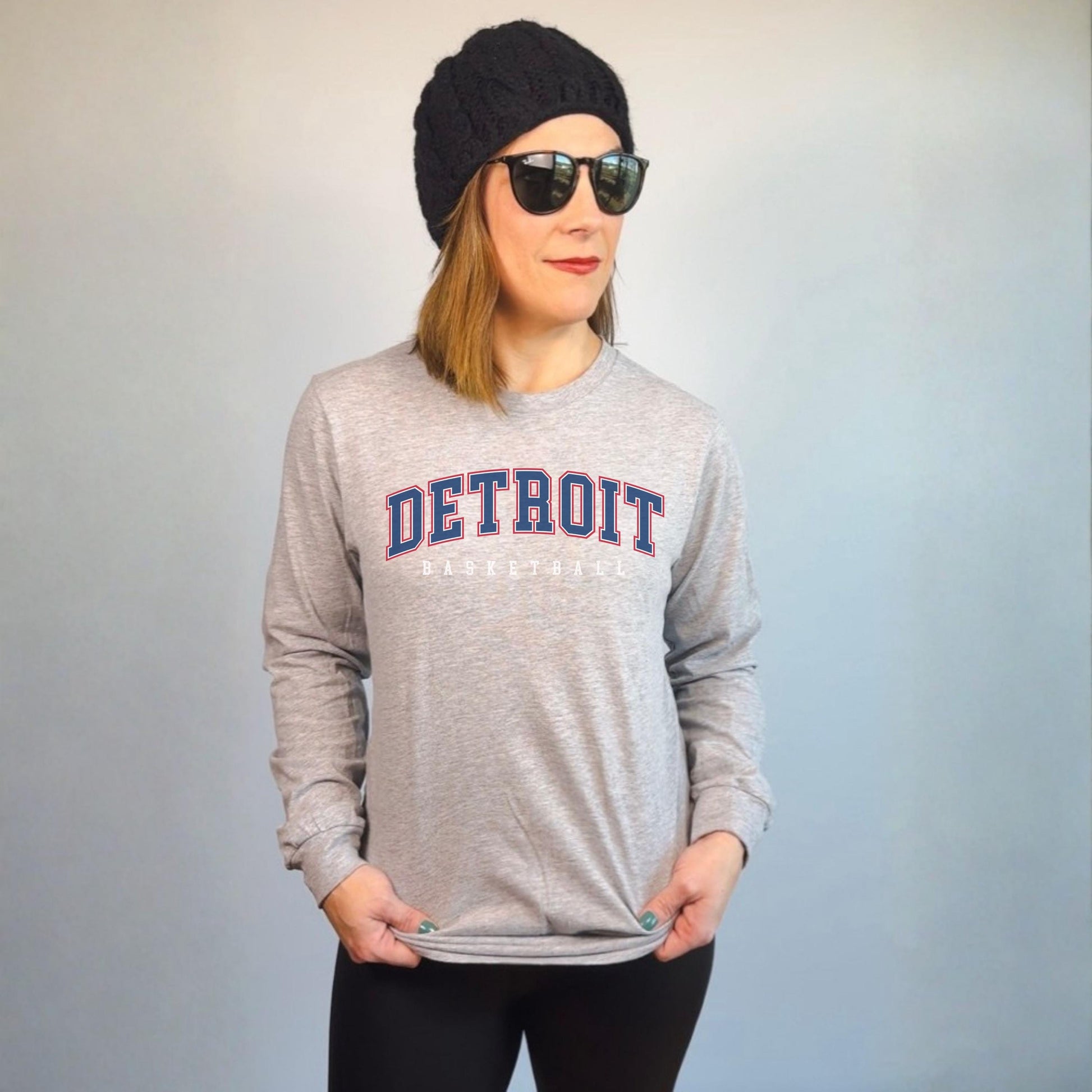 Detroit Basketball Long Sleeve Shirt