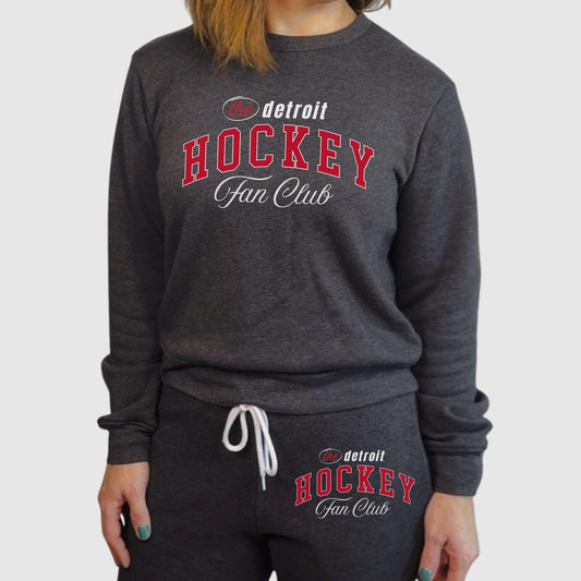 Detroit Hockey Fan Club Loungewear Set | Sweatshirt + Joggers | Go Wings Game Day Outfit