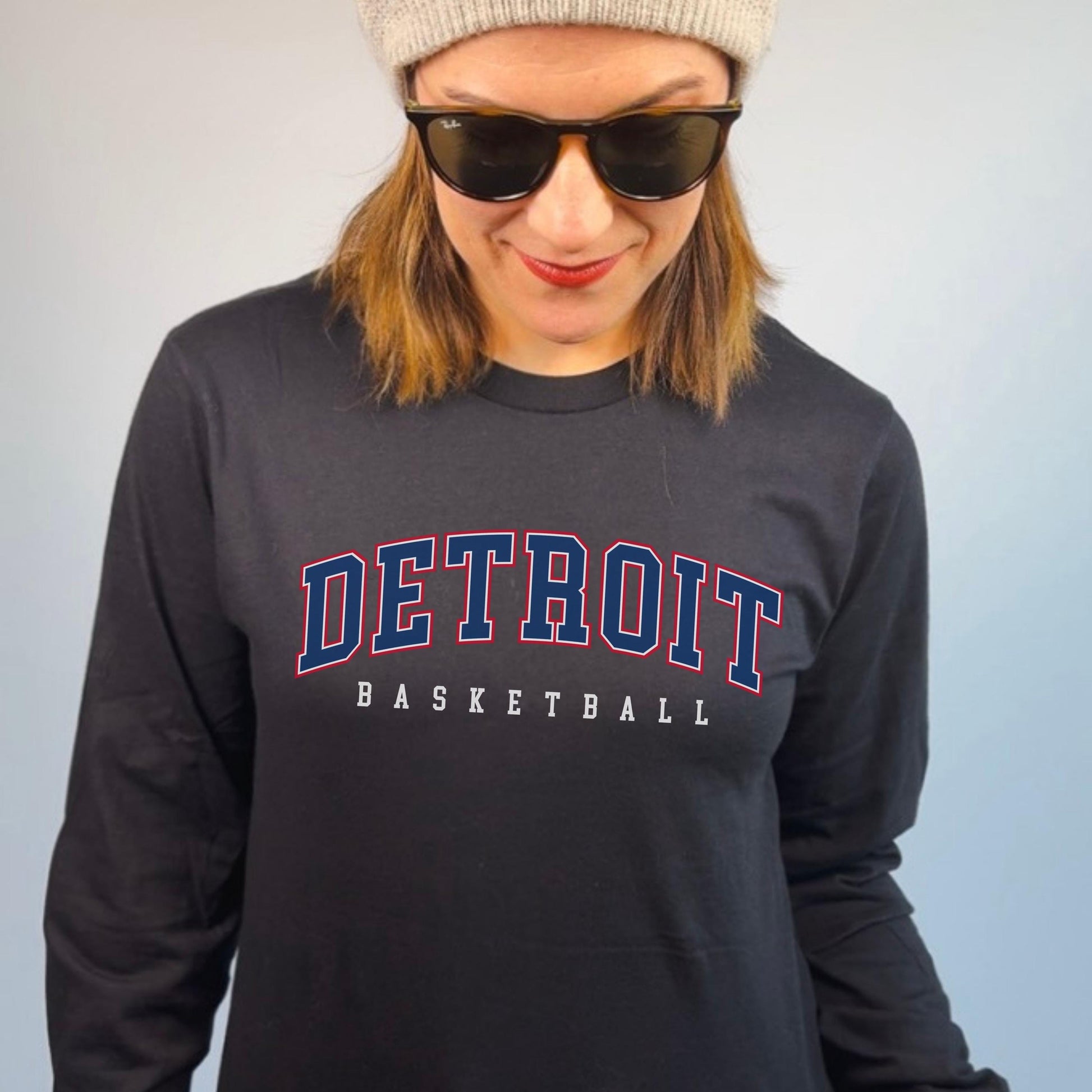 Detroit Basketball Long Sleeve Shirt