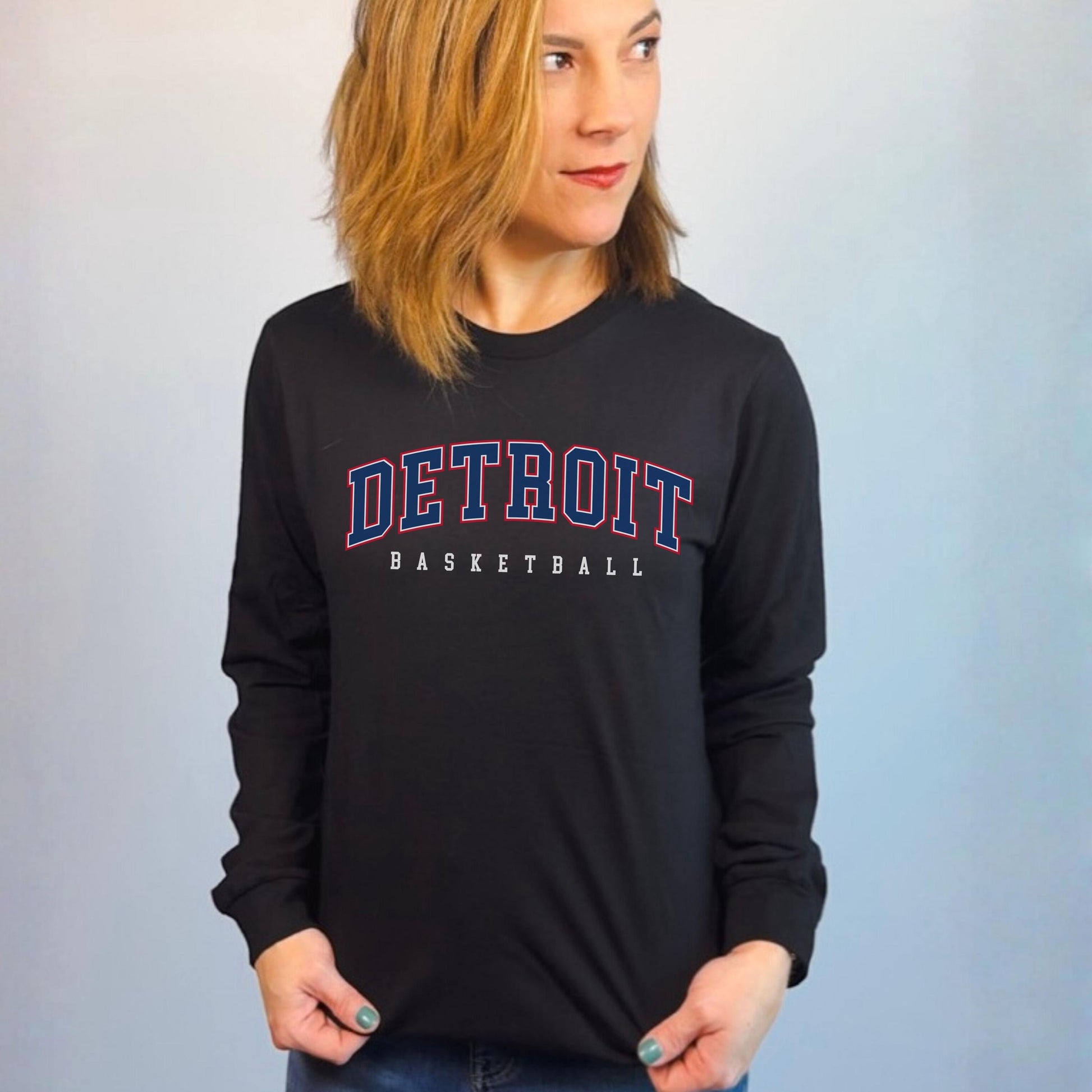 Detroit Basketball Long Sleeve Shirt