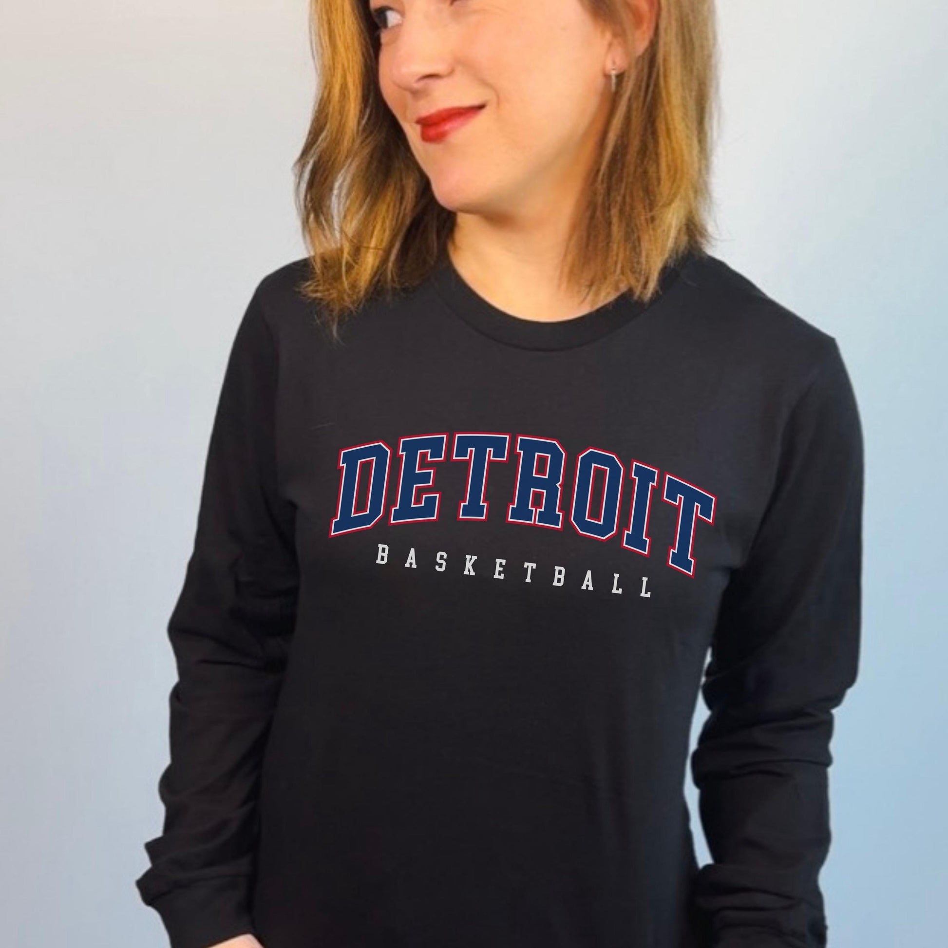 Detroit Basketball Long Sleeve Shirt