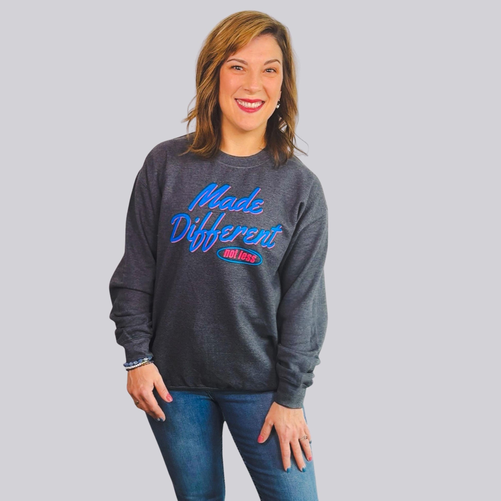 Made Different, Not Less - Inclusion Matters - Autism Awareness Fundraiser Shirt (Adult/Sweatshirt)