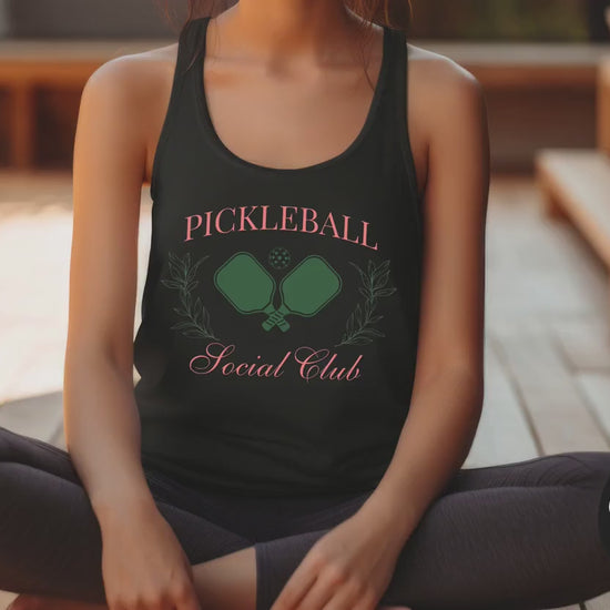 Women's Pickleball Social Club Tank Top | Women's Pickleball Shirt | Trendy Pickleball Shirt | Women's Pickleball League | Social Club Tank